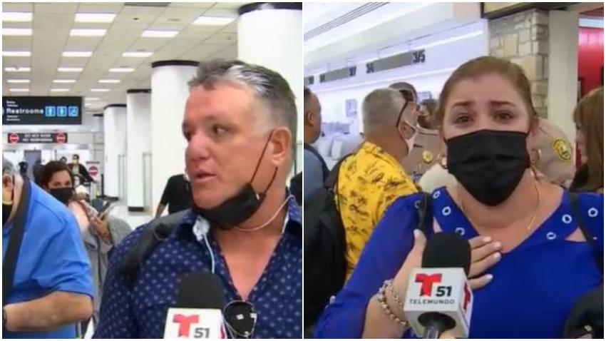 Cubanos quedan varados en el Aeropuerto de Miami tras cancelación de un vuelo