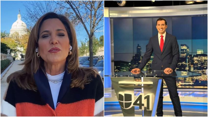 Congresista cubanoamericana María Elvira Salazar felicita a periodista cubano Alejandro Condis por su nueva posición en Univisión