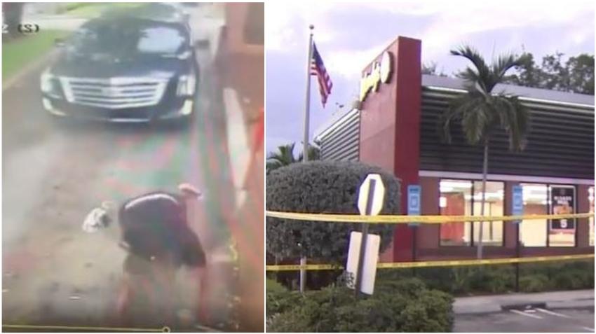 Policía busca a quienes abrieron fuego contra un vehículo con seis niños dentro, afuera de un Wendy's en Miami