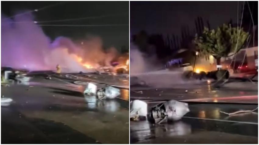 Avión se estrella en San Diego, California, sin dejar sobrevivientes