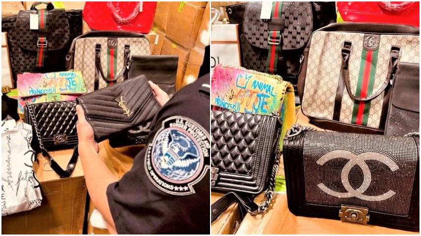 Aduana de Estados Unidos intercepta cargamento de carteras de diseñador falsas por valor de $30 millones de dólares
