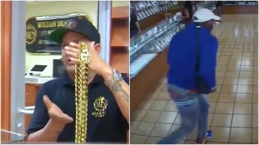 Roban joyería cubana en la Calle Ocho de Miami