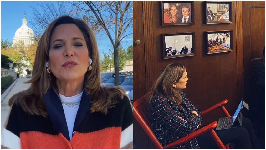 Congresista cubanoamericana María Elvira Salazar responde a las críticas por tener colgada en el Congreso una foto de su entrevista a Fidel Castro