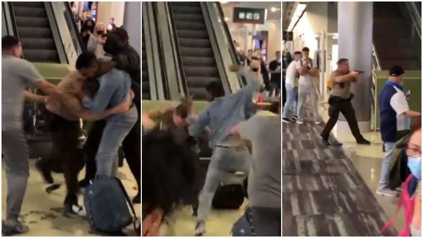Atacan a un policía durante una pelea en el Aeropuerto de Miami; se reportan dos arrestados