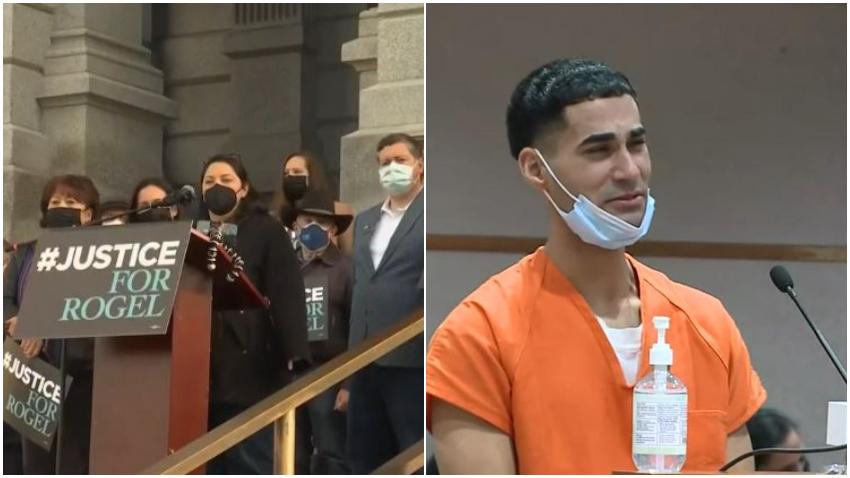Grupo de personas fue al Capitolio de Colorado para protestar por la sentencia al camionero cubano Rogel Aguilera