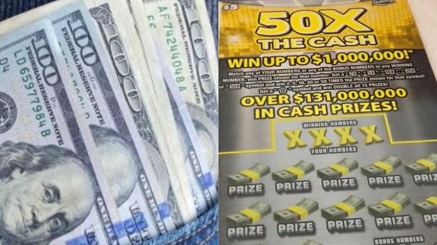 Raspadito de la lotería de $5 dólares se convierte en $1 millón