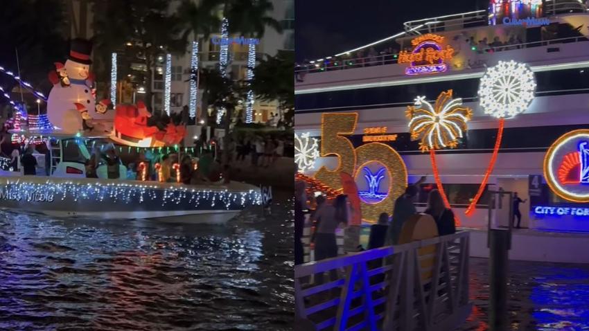 Tradicional desfile de botes de Winterfest en Fort Lauderdale celebra sus 50 años