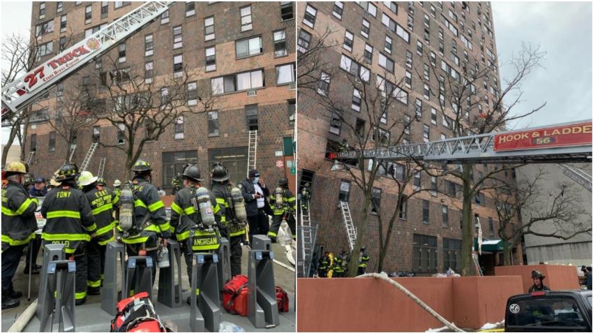 Reportan 19 fallecidos y múltiples heridos en uno de los incendios más grandes de Nueva York en décadas