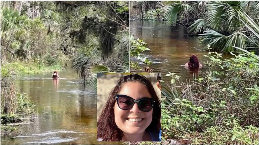 Mujer desaparecida en Florida fue vista por última vez nadando en un río lleno de caimanes