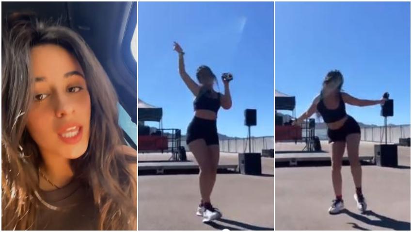Camila Cabello enamora con sus movimientos mientras escucha "Bailando" de Enrique Iglesias, Descemer Bueno y Gente de Zona