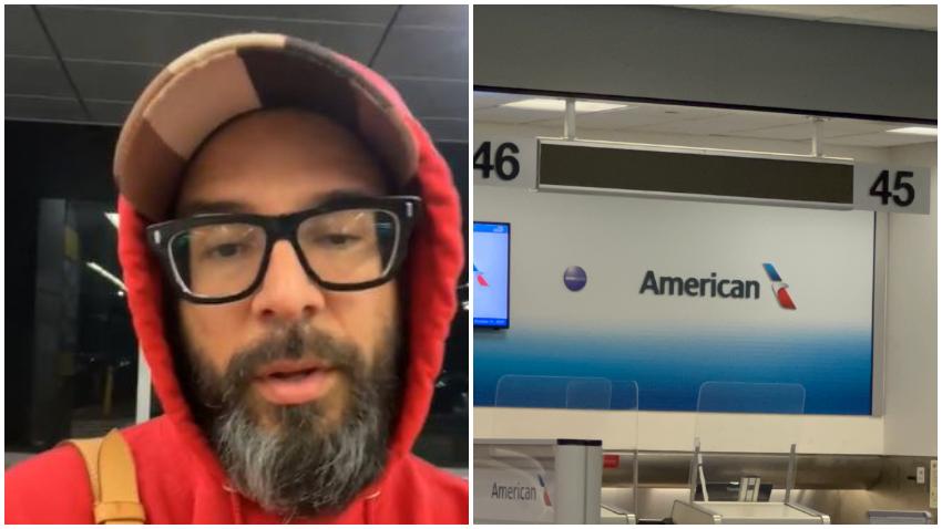 Alexander Otaola se queja del servicio de American Airlines tras cancelar vuelo en el que debía viajar a Orlando para un evento