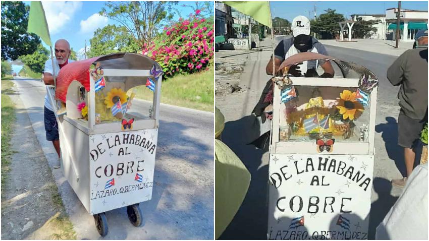 Cubanos piden que se le brinde ayuda al "Pagador de Promesas" que camina hasta la iglesia de El Cobre