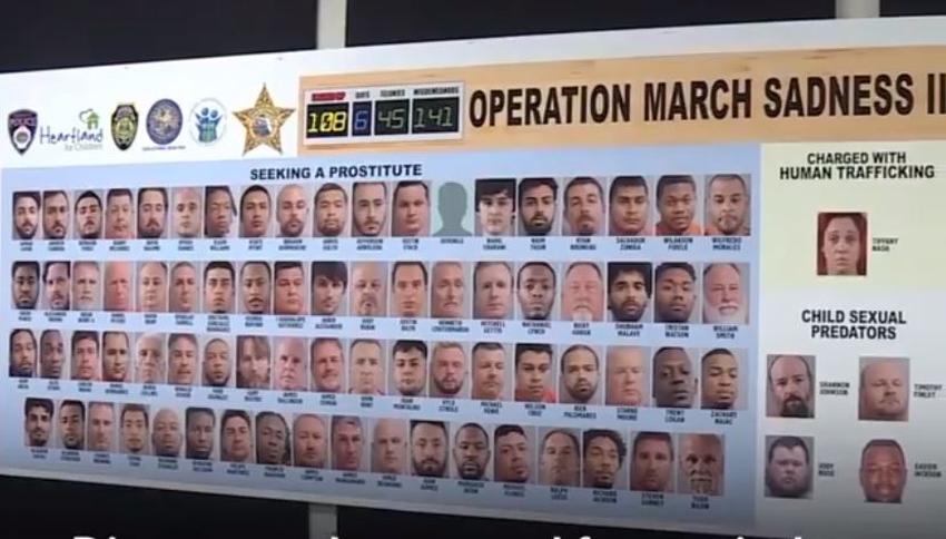 Arrestan a 108 personas en Florida incluido trabajadores de Disney relacionadas al tráfico de personas y abuso de menores