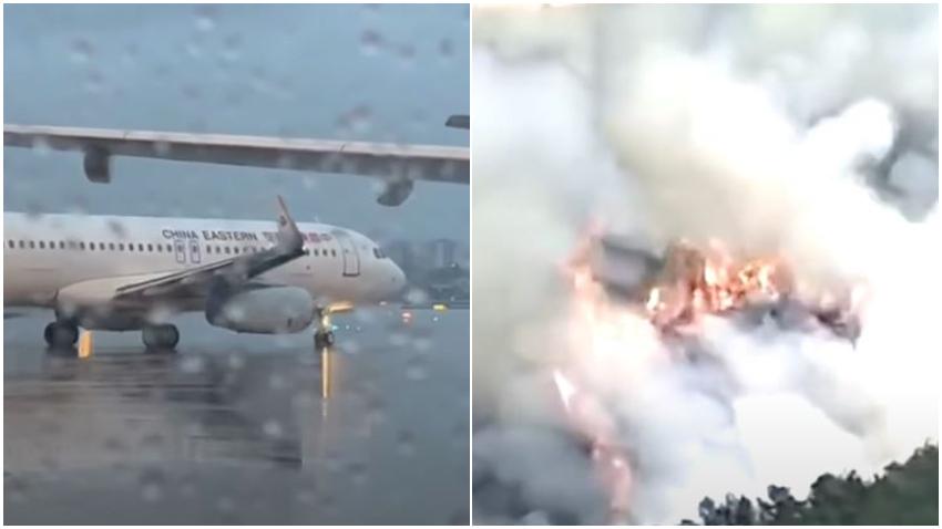 Avión de pasajeros con 132 personas se desploma en el sur de China