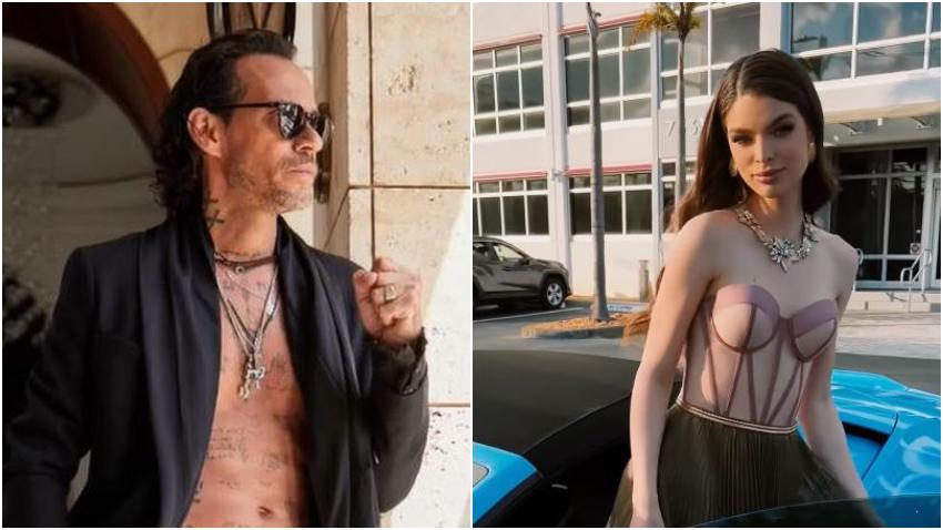 La feliz pareja de famosos del momento Marc Anthony y Nadia Ferreira, felices de poder estar juntos cada momento en la gira del artista por el Viejo Continente