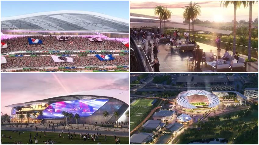 Así va a lucir el Parque de la Libertad en Miami que tendrá al estadio fútbol del Inter Miami