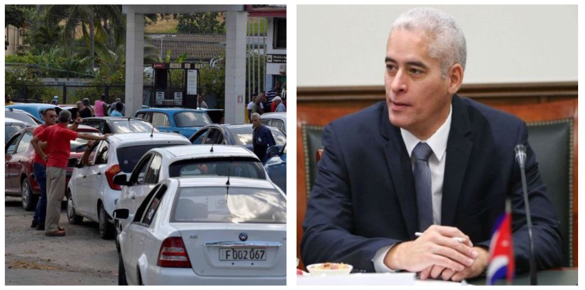 Colas en los servicentros en Cuba, producto de un "efecto psicológico" del conflicto entre Rusia y Ucrania, asegura funcionario del régimen