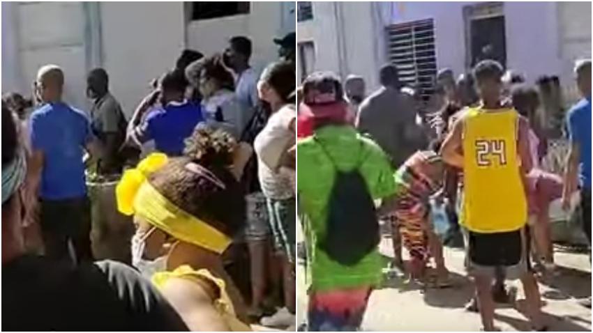 Fuerte pelea en una masiva cola en Centro Habana para adquirir aceite vegetal que tanto escasea en la cocina de las familias cubanas