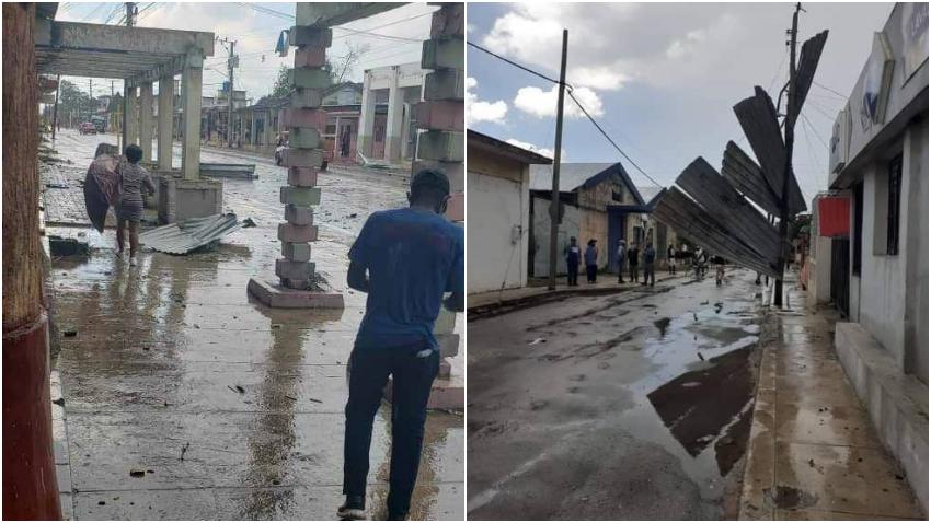 Fuerte tornado afecta a ciudad de San Jose de las Lajas en la provincia Mayabeque en Cuba