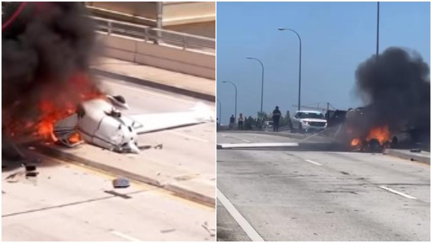 Cubanos hablan sobre el impactante accidente de avioneta en Miami