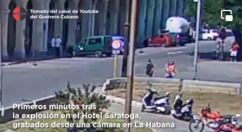 Youtuber anónimo de la Seguridad del Estado justifica corte abrupto en vídeo de la explosión del Hotel Saratoga publicado por el castrismo