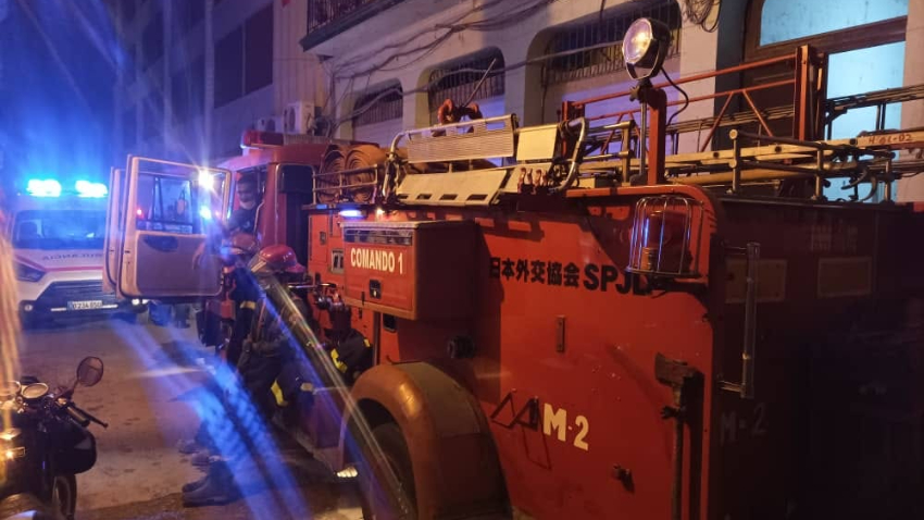 Ocurre derrumbe parcial en una vivienda en La Habana Vieja