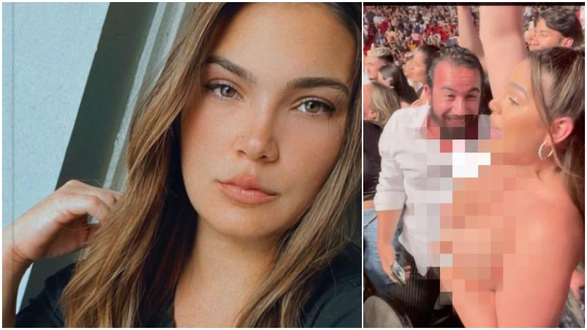 Cubana que se quitó la ropa en concierto de Arjona en Miami publica otra vista del video: "Ahora si creo que pueden hablar con ganas!"