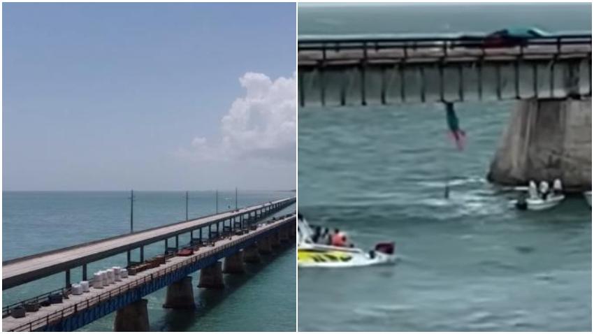 Una mujer fallecida y dos niños heridos al caer de un paracaídas y estrellarse contra un puente en los Cayos de Florida, durante tormenta