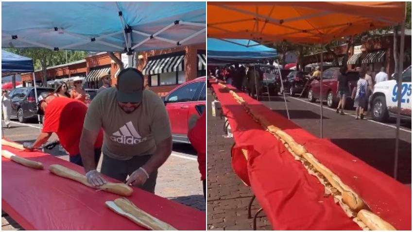 Realizan en la ciudad de Tampa el Sándwich cubano más largo del mundo con casi 80 metros de largo