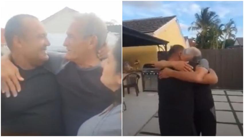 Cubano acabado de llegar a Miami conoce a su padre tras 42 años
