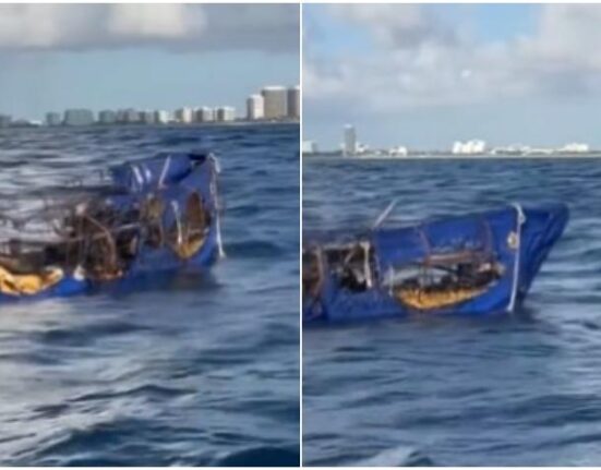 Balsa usada por balseros cubanos fue vista abandonada cerca de las costas de Miami