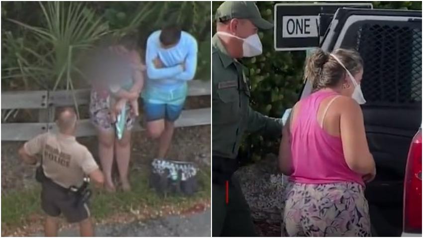 Llegan tres balseros cubanos  incluido un bebé de un año a Key Biscayne en Miami