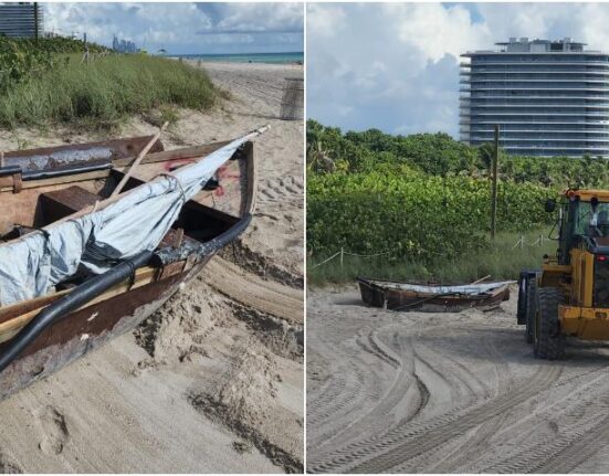 Aparece otra balsa usada por cubanos en la playa de Miami Beach