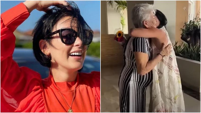 Influencer cubana Imaray Ulloa se reencuentra en República Dominicana con su abuela después de largo tiempo sin verla
