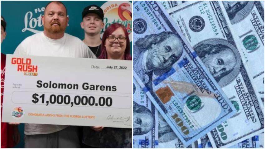 Afortunado turista de vacaciones en Florida se gana 1 millón de dólares en la lotería