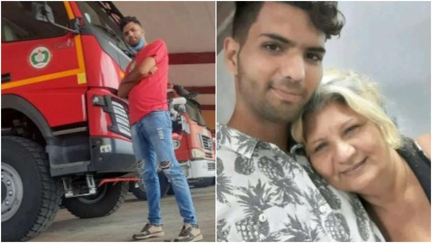 Emotivas palabras de la madre de joven bombero desaparecido en el siniestro de Matanzas: "La impotencia y el dolor me sacuden"
