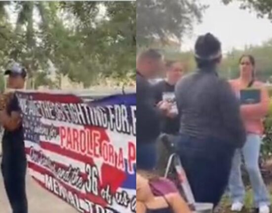 Cubanos se manifiestan frente las oficinas de ICE en Miramar, Florida, ante temor de ser deportados a la Isla