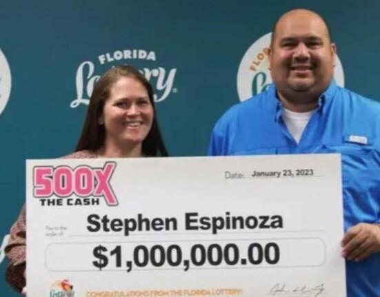 Afortunado en Florida gana un millón de dólares en la lotería después de que alguien se le colara en la fila para comprar el boleto en Publix