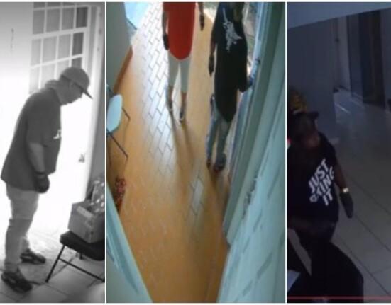 En cámara como ladrones entran a una casa en Miami y se llevan la caja fuerte