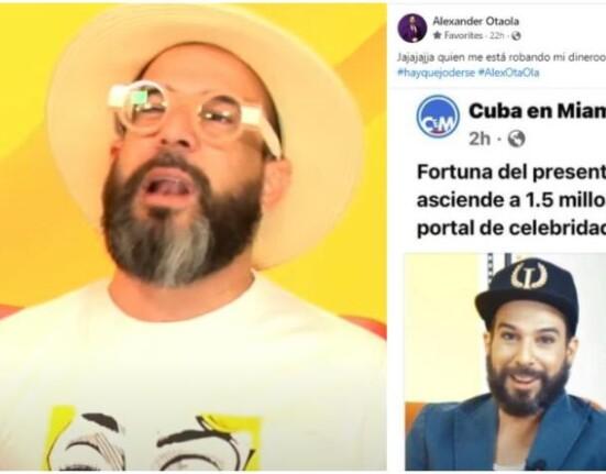 Presentador cubano Alexander Otaola reacciona con humor a reporte sobre su fortuna de $1.5 millones de dólares