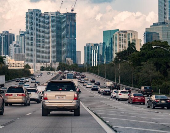 Tráfico en el Downtown de Miami