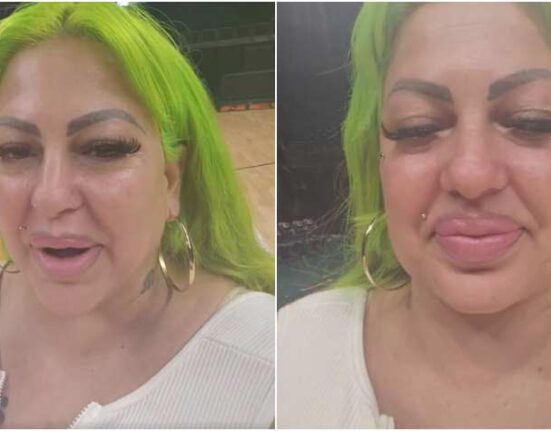 Cantante cubana La Diosa de Cuba se emociona al visitar el lugar de su concierto en Miami
