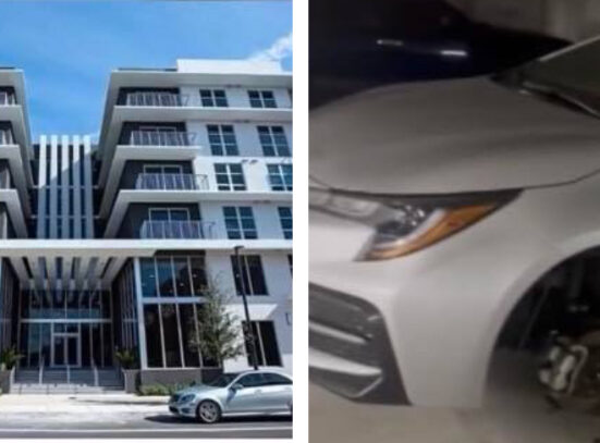Residentes de un edificio en Miami preocupados por el incremento de los robos en el parqueo del inmueble
