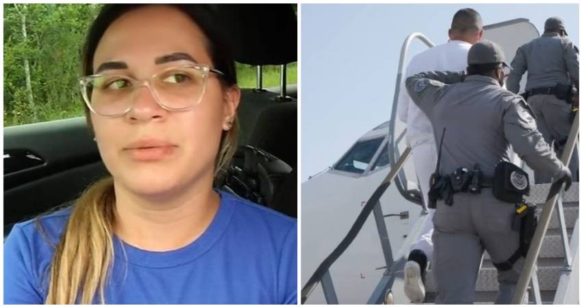 Cubana esposo deportado a Cuba