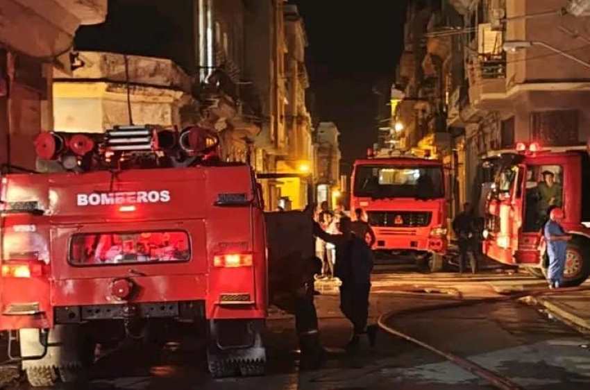 Incendio en La Habana Cuba