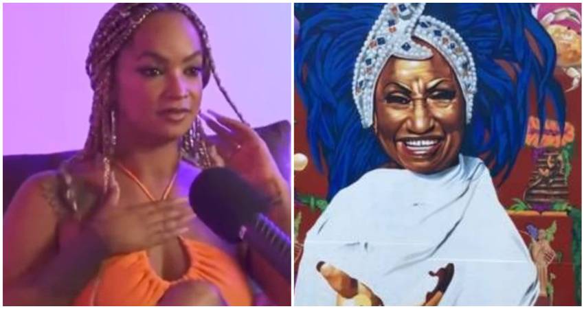 Seidy la Niña y Celia Cruz