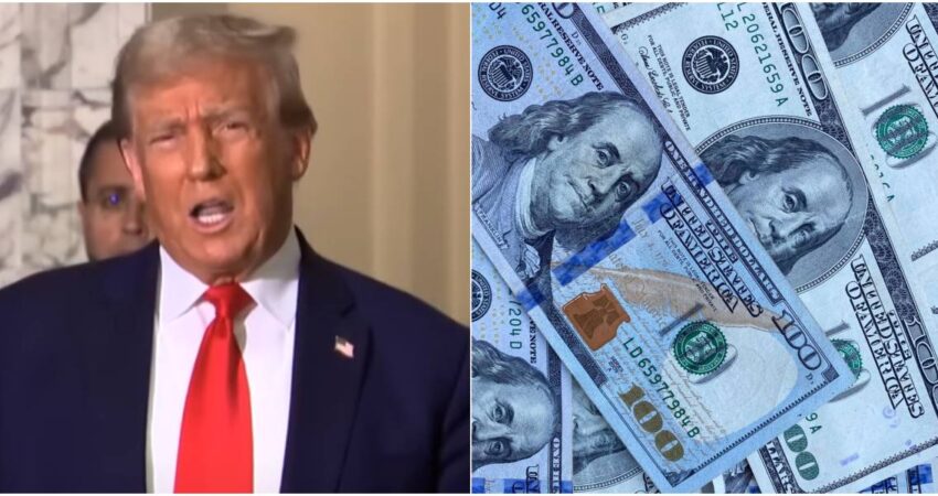 Presidente Trump contempla reembolsar a los ciudadanos una parte de los ahorros del Departamento de Eficiencia Gubernamental trump-dolares