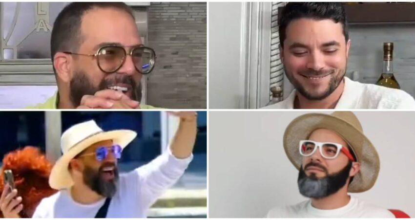 Presentador cubano Alexander Otaola y su imitador cara a cara otaola-imitador