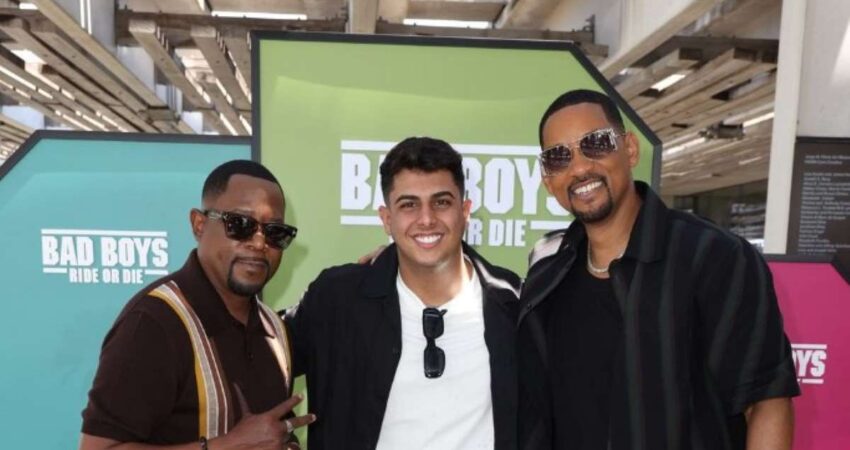 Influencer cubano Carnota se emociona al estar cerca de los actores Will Smith y Martin Lawrence en Miami carnota-bad-boys
