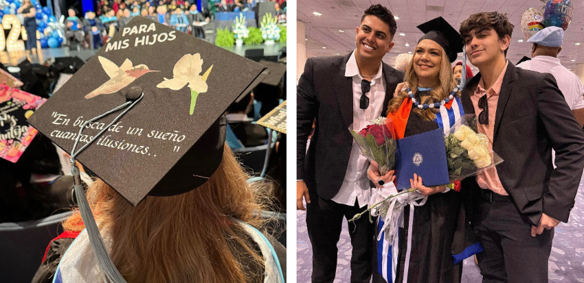 Humorista cubano Carnota celebra con orgullo la graduación de su mamá como Máster en Educación en EEUU carnota